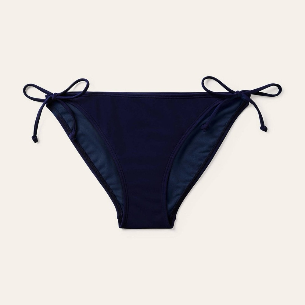 Boden Women’s Navy Symi Tie-Side Bikini Bottom Summer Beach String NWT Size 14